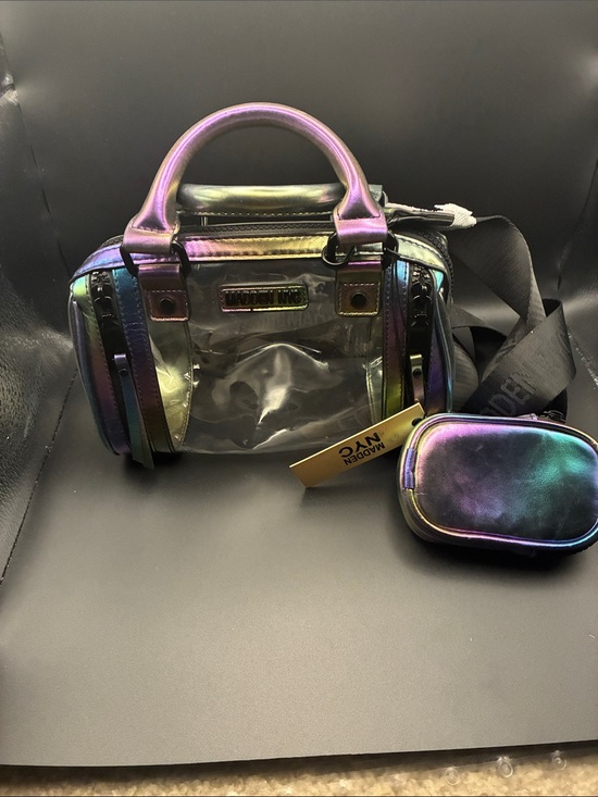 Madden Nyc Handbags - 🎉🎉🎉Iridescent Clear Mini Satchel with Detachable Pouch - Multicolor